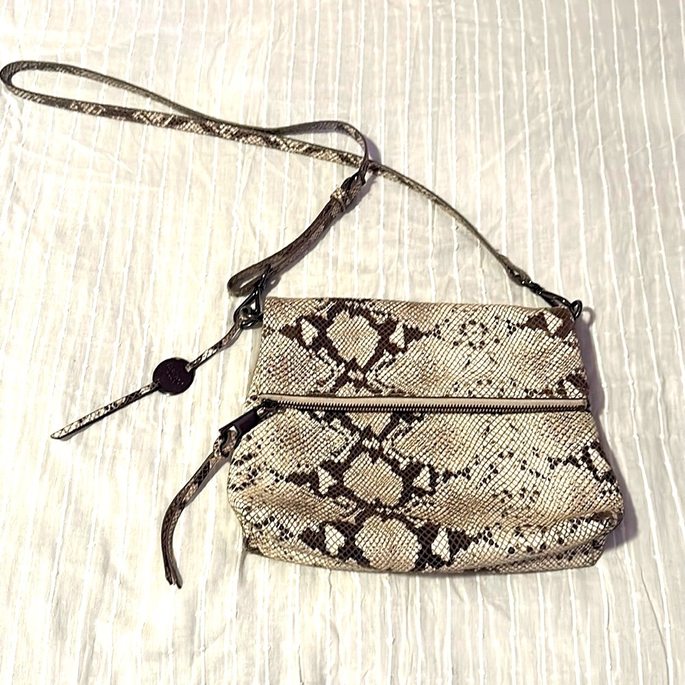 Snake print purse